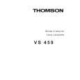 THOMSON VS459 Instrukcja Obsługi